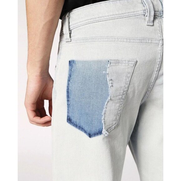 $228 Diesel Men's Larkee-Beex-R 084TK Regular Tapered Light Jeans Size W27 X L32 - Picture 4 of 12